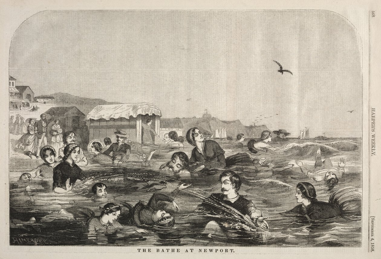 الحمامات في نيوبورت ، 1858. بواسطة وينسلو هومر