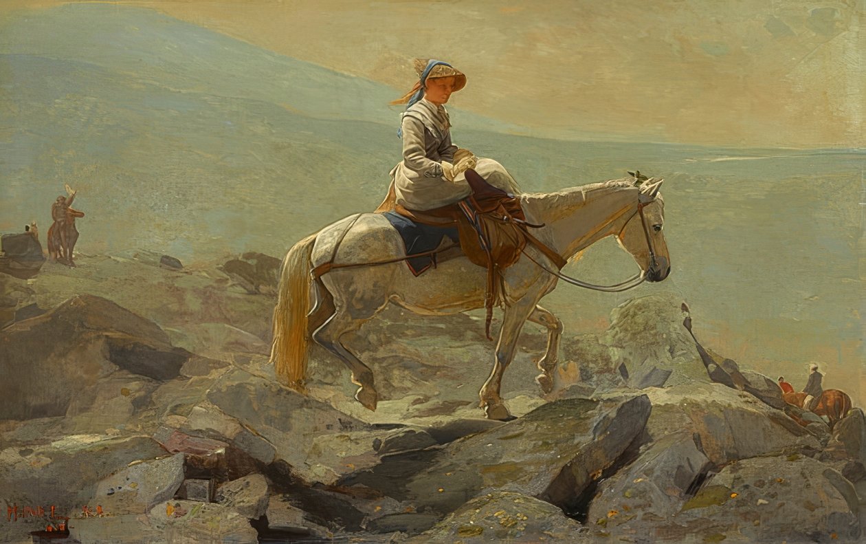 طريق اللجام ، الجبال البيضاء. 1868 بواسطة وينسلو هومر