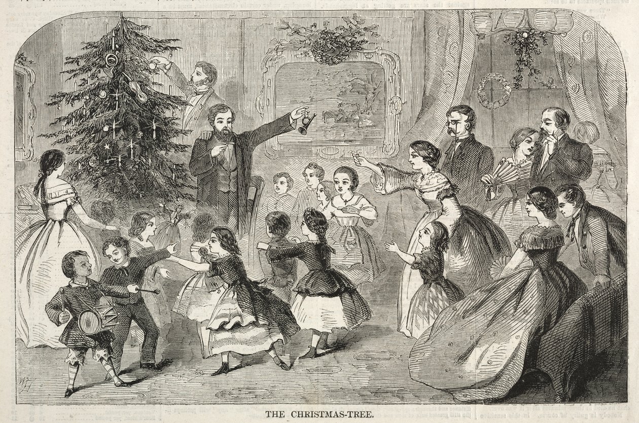 شجرة عيد الميلاد ، 1858. بواسطة وينسلو هومر