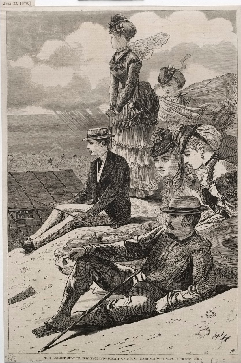 أروع بقعة في نيو إنجلاند - قمة جبل واشنطن ، 1870. بواسطة وينسلو هومر
