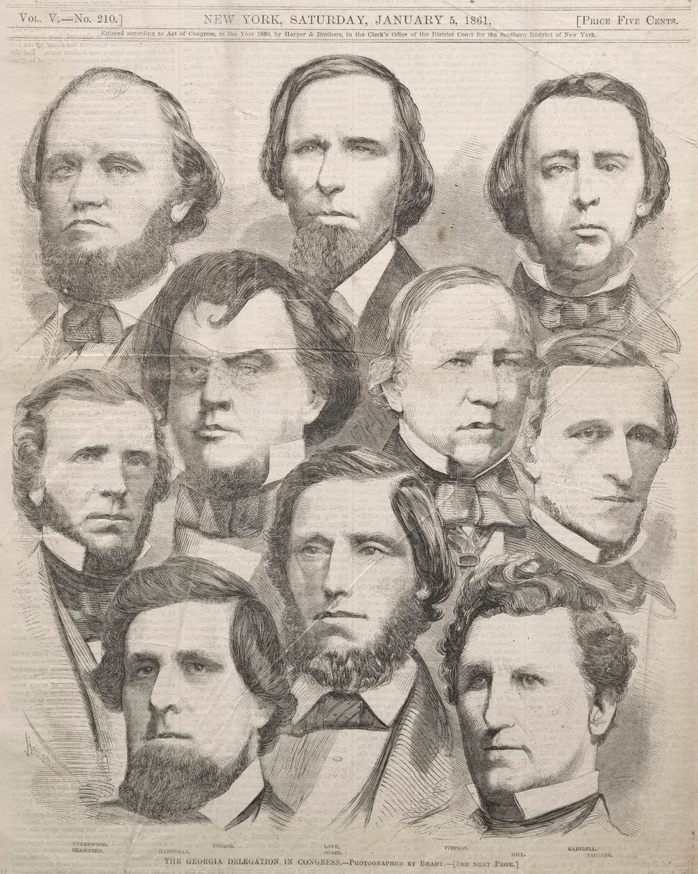 وفد جورجيا في الكونغرس ، 1861. بواسطة وينسلو هومر
