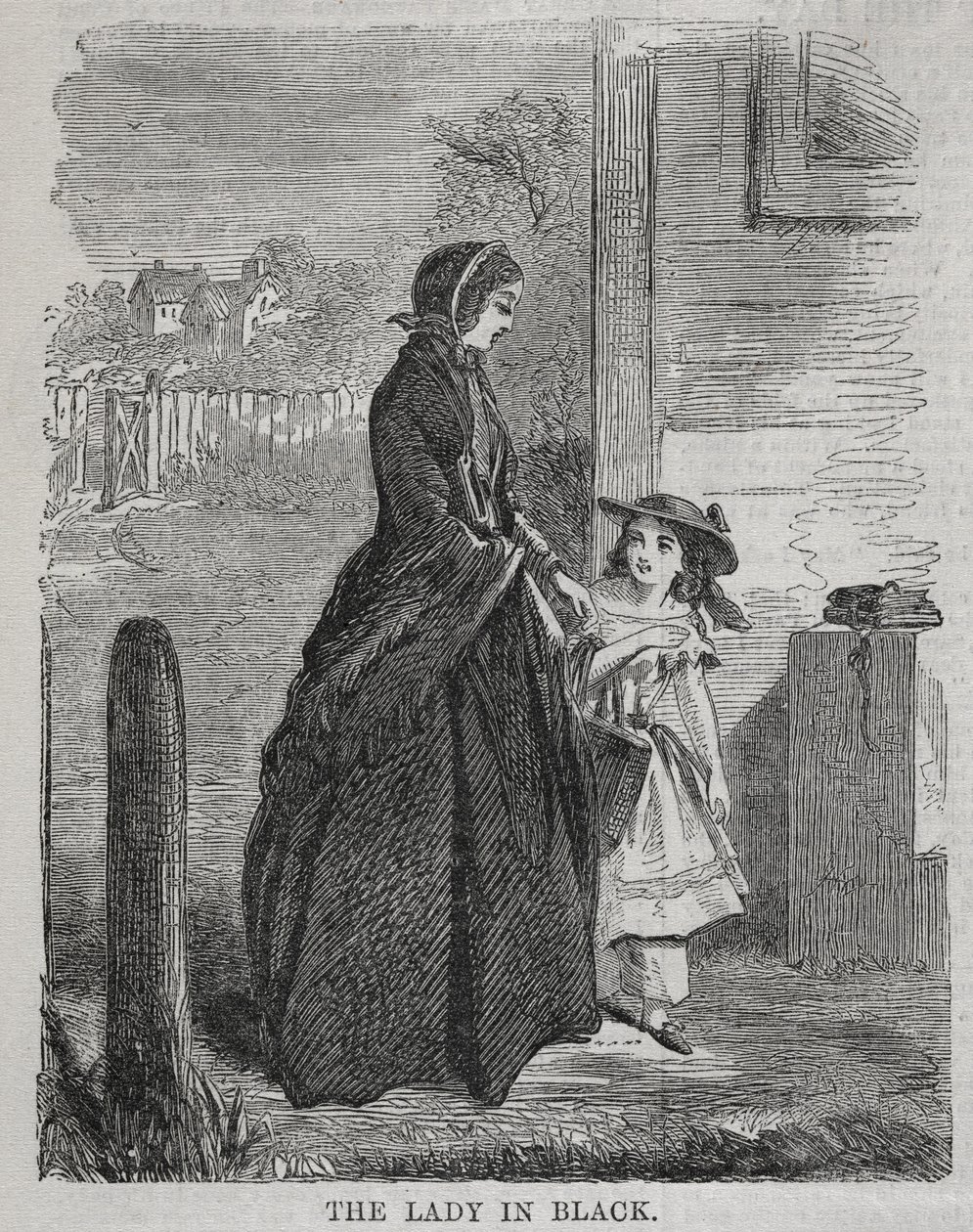 السيدة باللون الأسود ، 1860. بواسطة وينسلو هومر