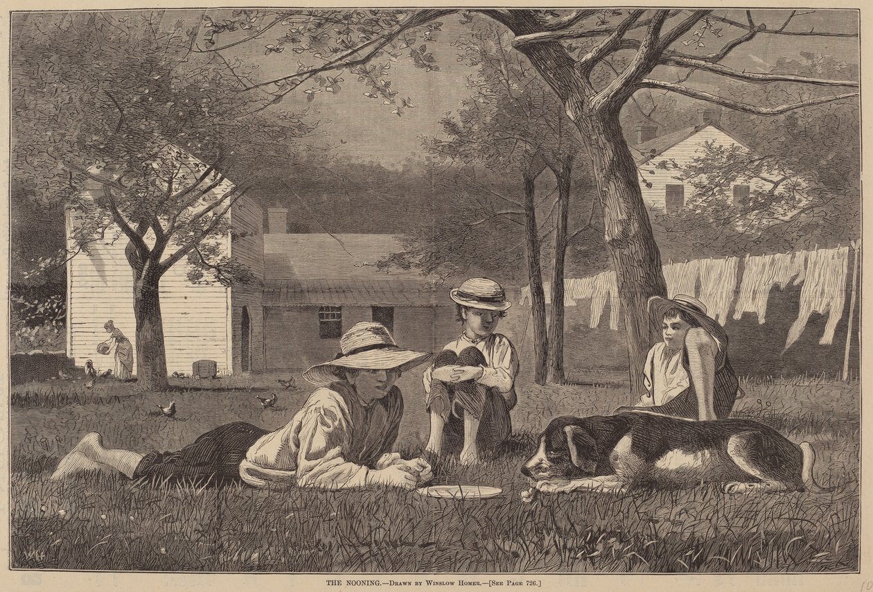 The Nooning ، تم نشره عام 1873. بواسطة وينسلو هومر