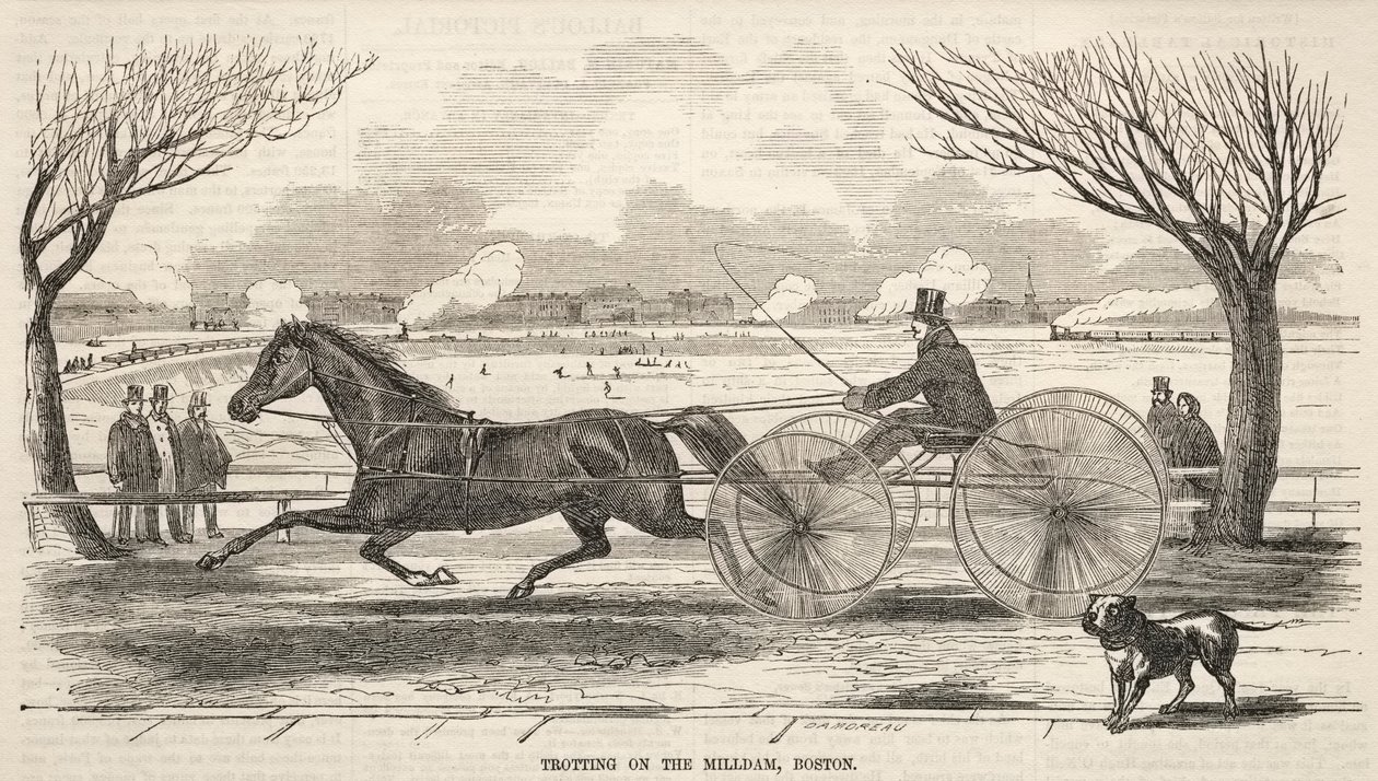 الهرولة على سد الطاحونة ، بوسطن ، 1859. بواسطة وينسلو هومر
