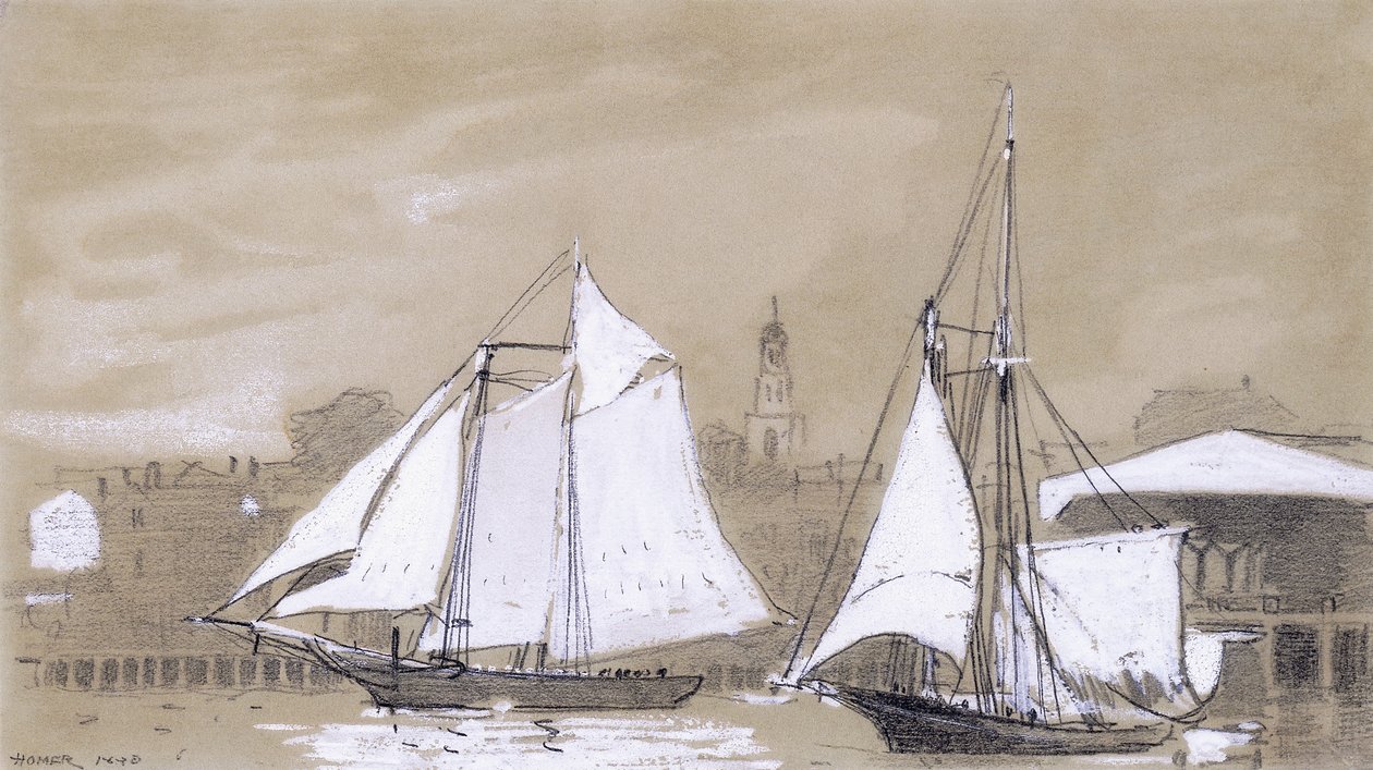اثنين من Schooners ، 1880 بواسطة وينسلو هومر