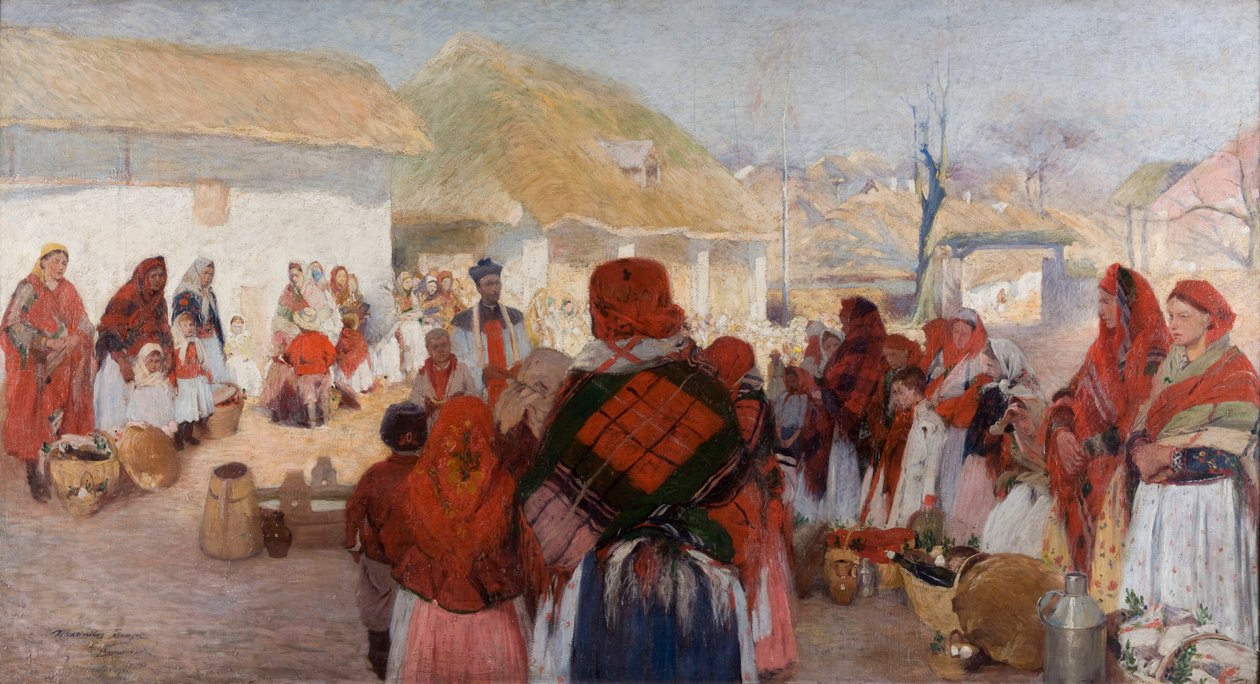 نعمة طعام عيد الفصح في Bronowice بواسطة Wlodzimierz Tetmajer