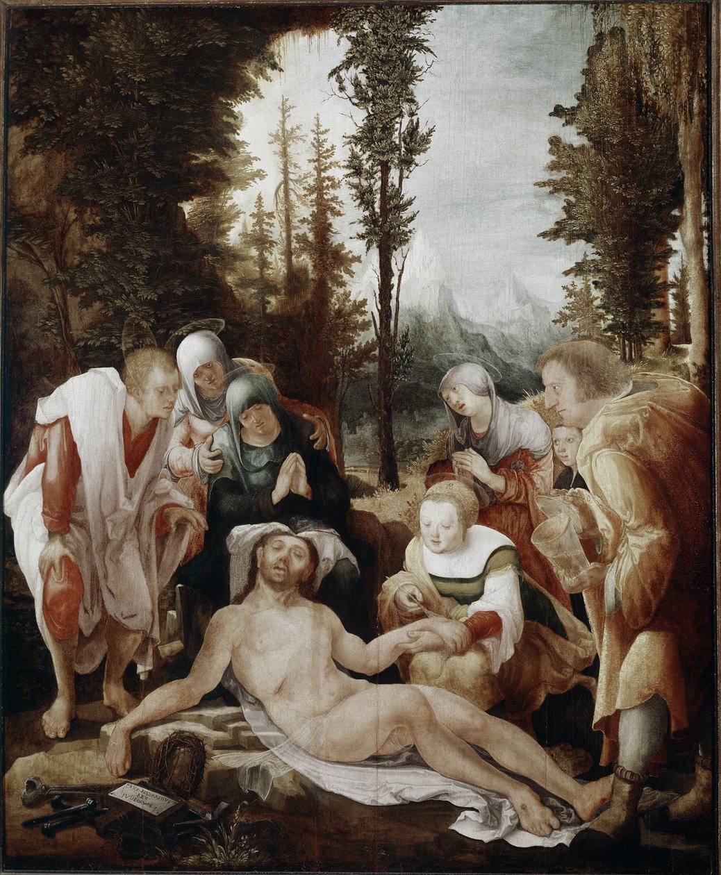 Lamentation over the death of christ (Painting بواسطة وولف هوبر