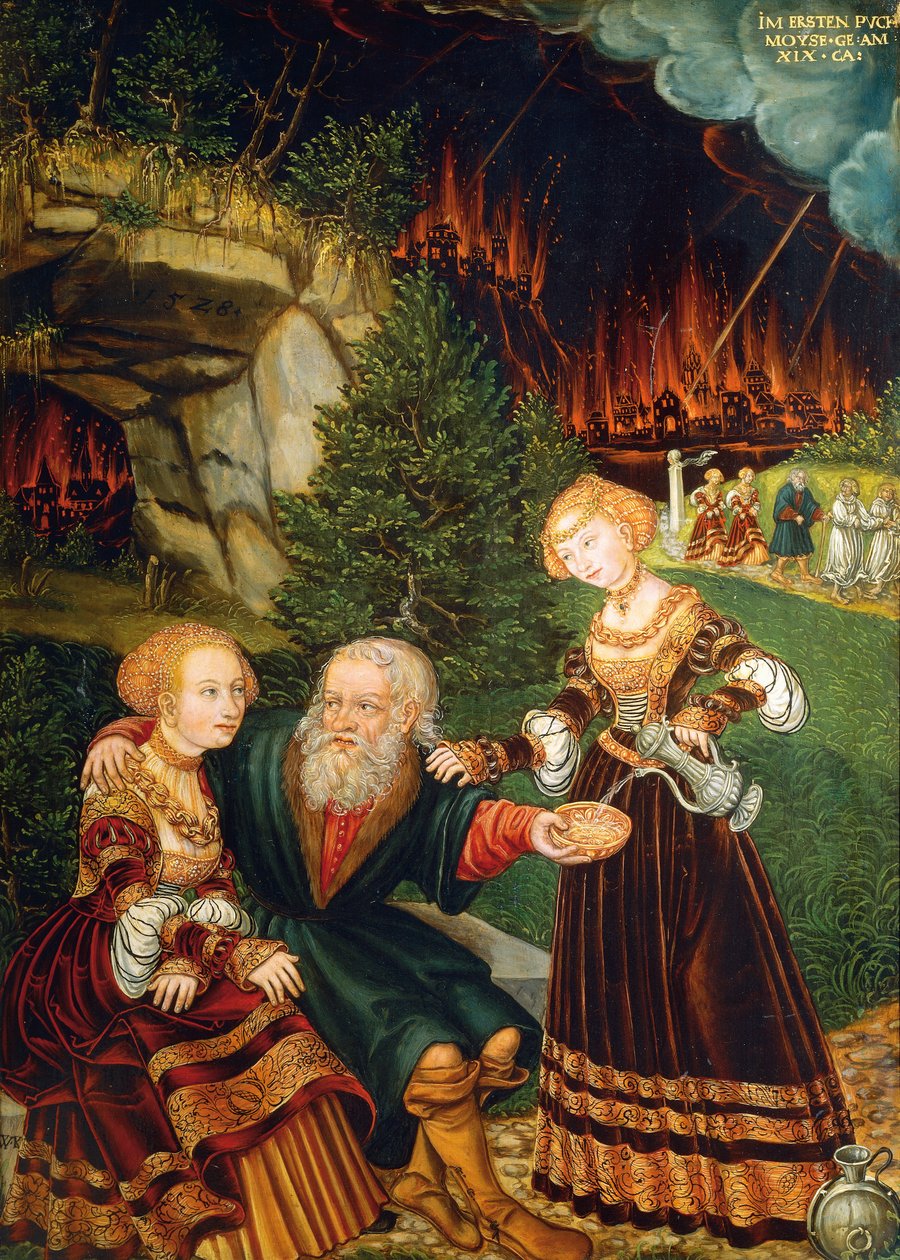 Lot and his daughters بواسطة فولفجانج كروديل