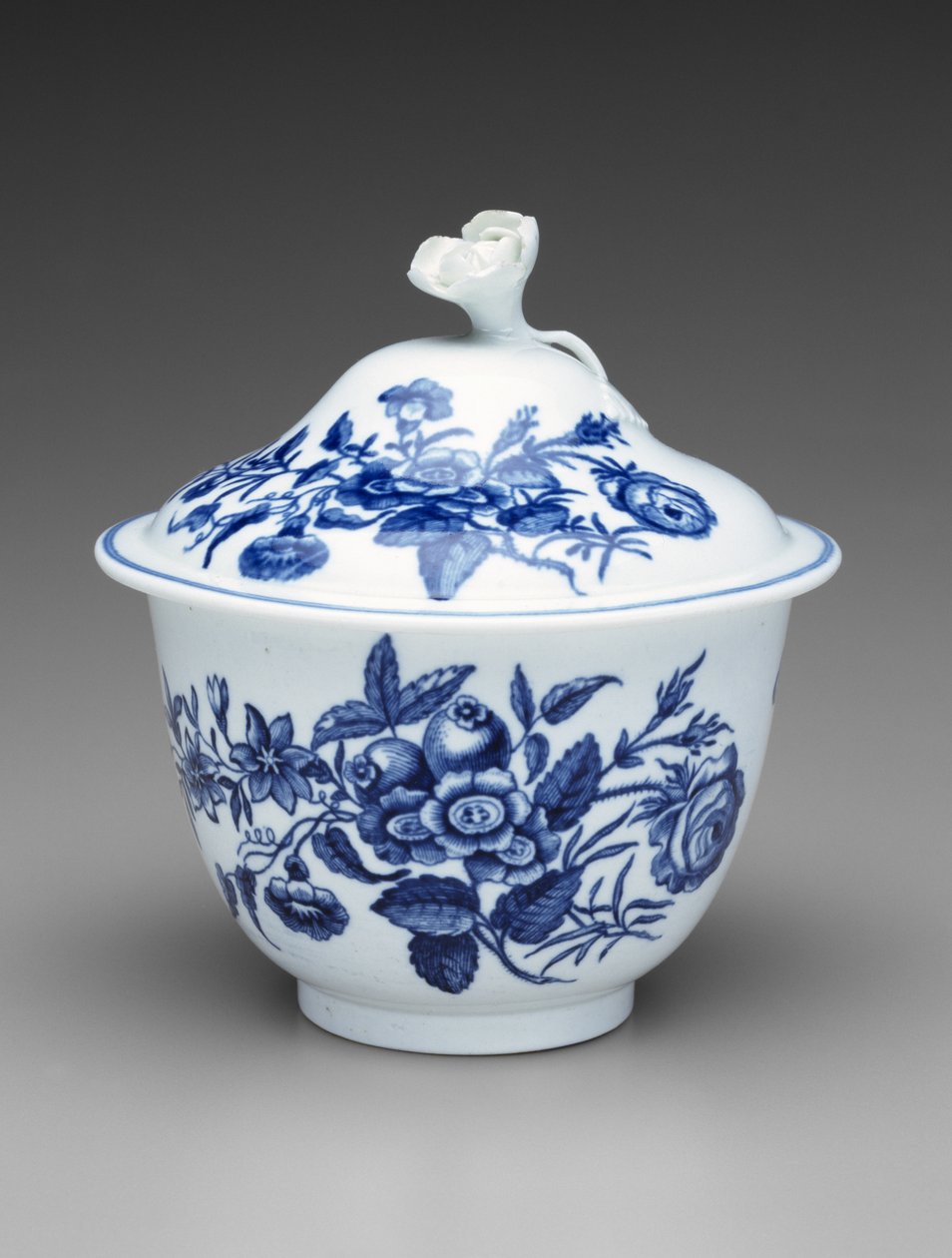 Covered Sugar Bowl, c. 1760-1780 (soft-paste porcelain) بواسطة مصنع وورسيستر للخزف