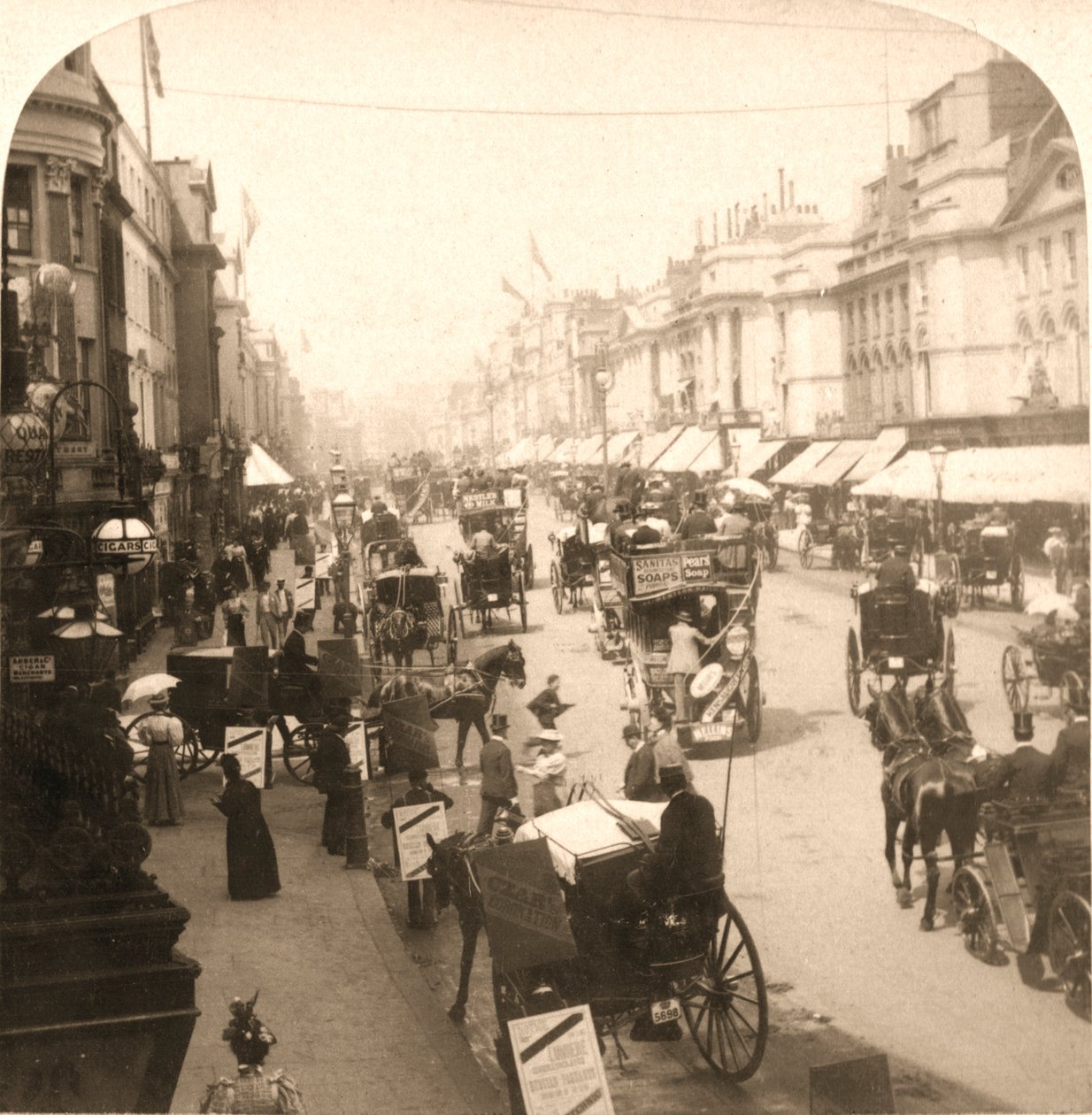 شارع ريجنت ، لندن ، 1896. بواسطة الأشغال واستوديوهات نحت الشمس