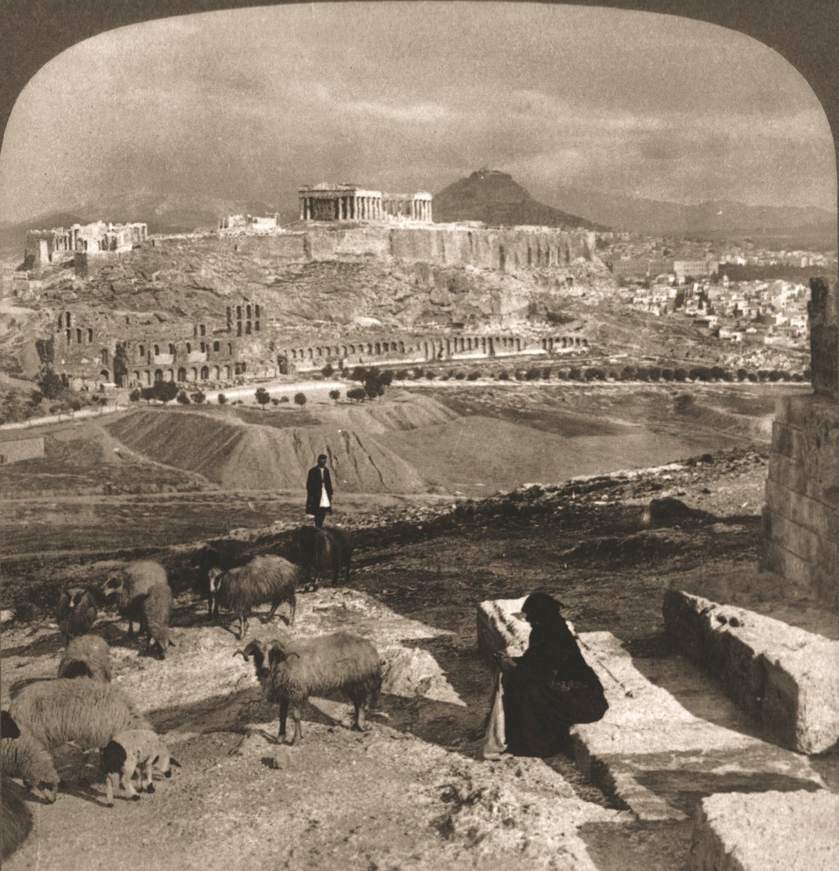 الأكروبوليس ، أثينا ، اليونان ، 1902. بواسطة الأشغال واستوديوهات نحت الشمس