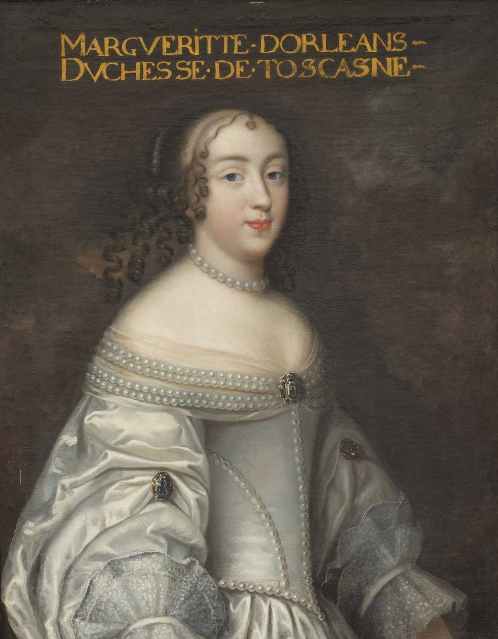 Marguerite Louise de Bourbon-Orléans ، دوقة توسكانا الكبرى (1645-1721) بواسطة ورشة عمل تشارلز بيوبرون