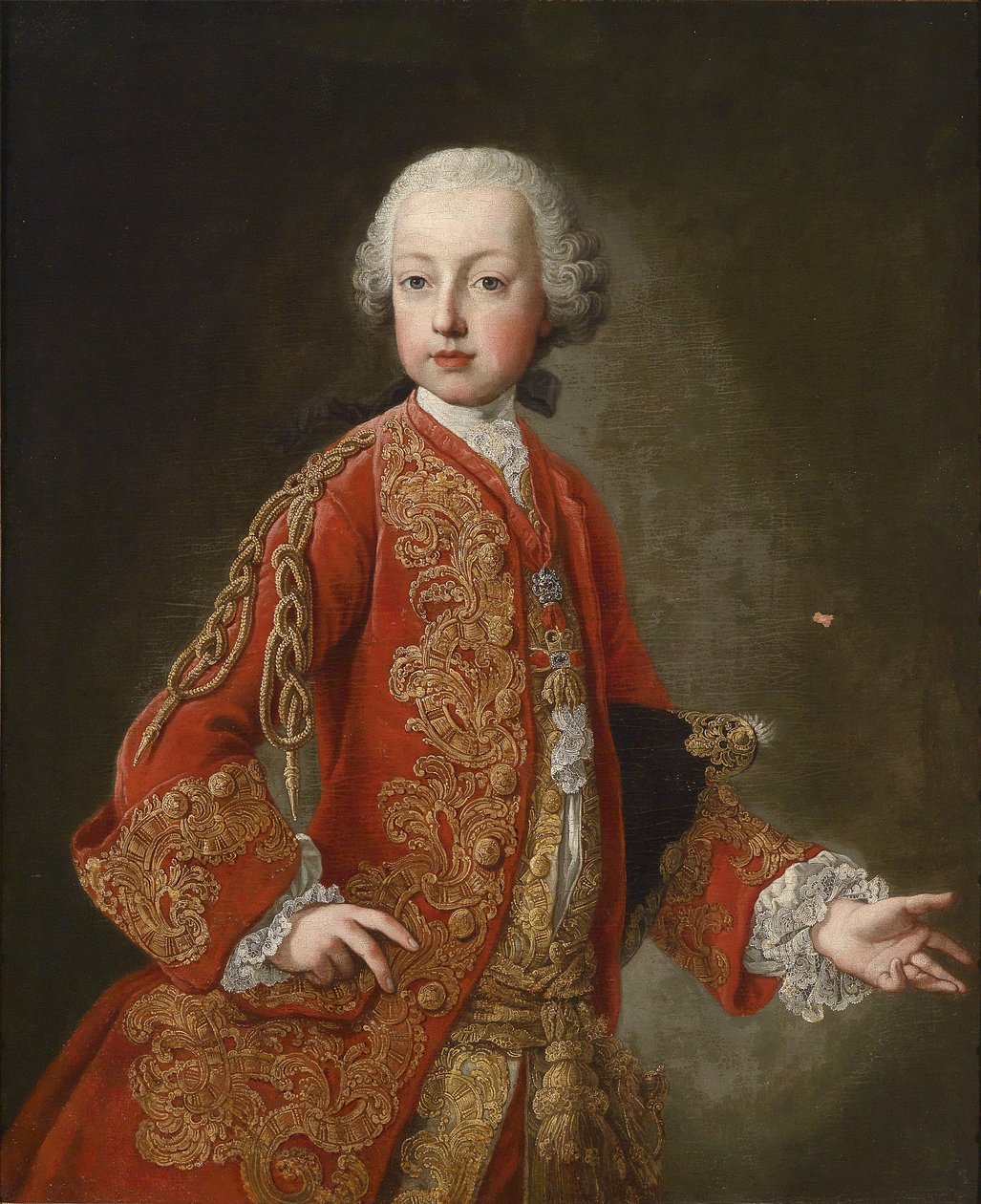 صورة للإمبراطور جوزيف الثاني (1741-1790) كقائد صغير بواسطة ورشة عمل مارتن فان ميتينز