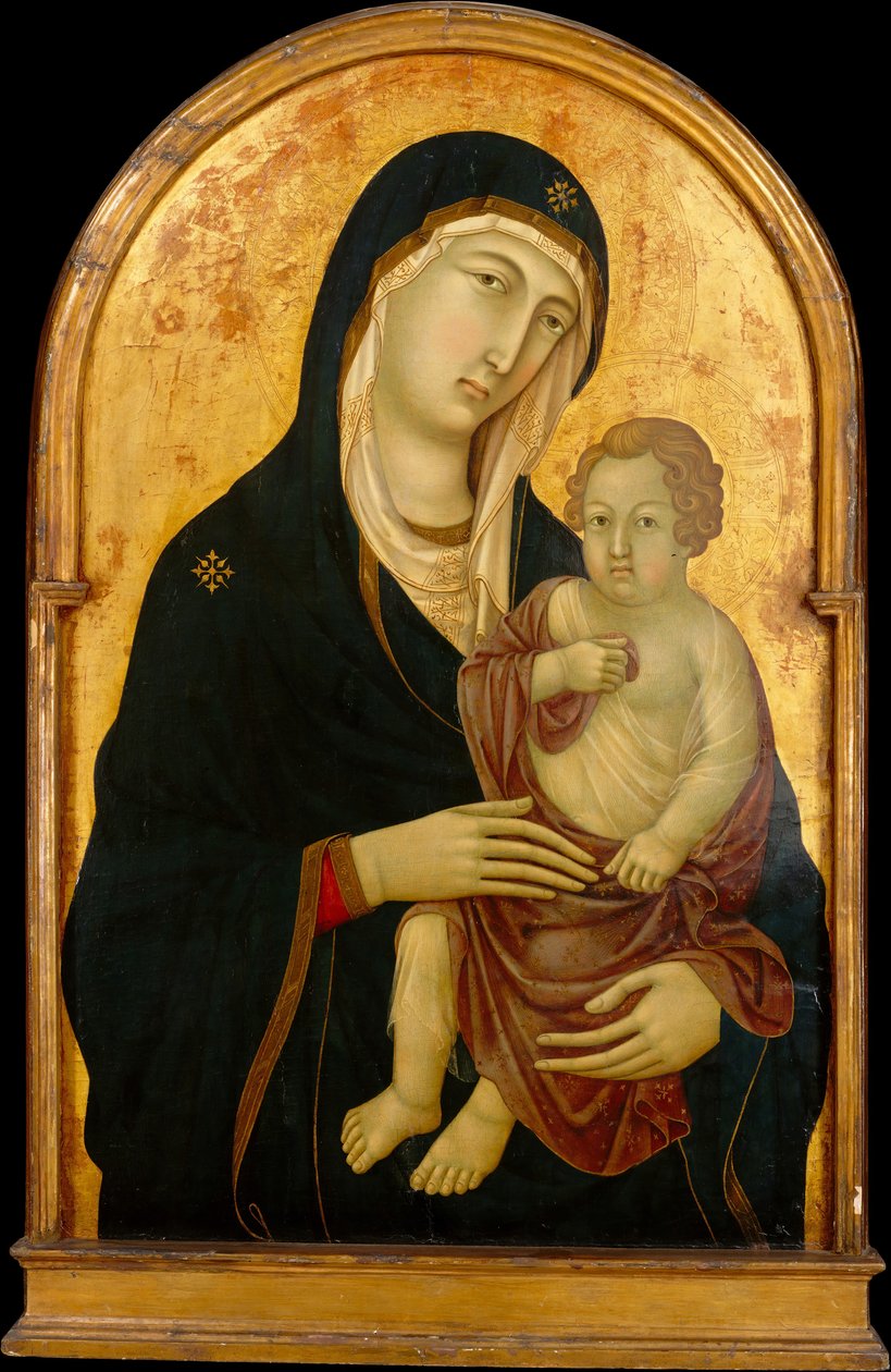 مادونا والطفل ، كاليفورنيا. 1325. بواسطة ورشة عمل Ugolino da Siena