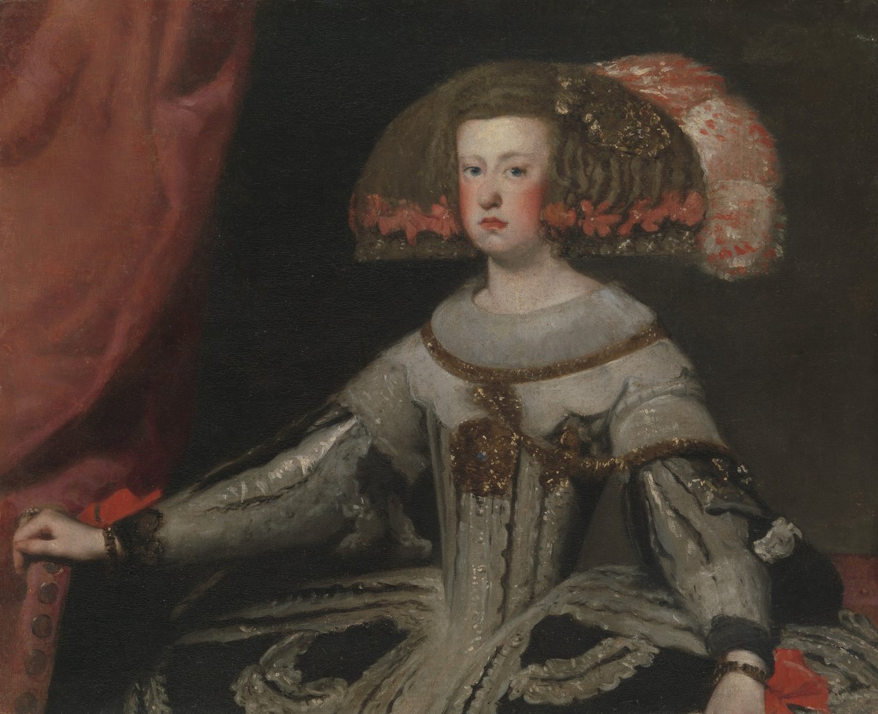 ماريانا من النمسا 1634-1696 ، ملكة إسبانيا. بواسطة ورشة فيلاسكيز