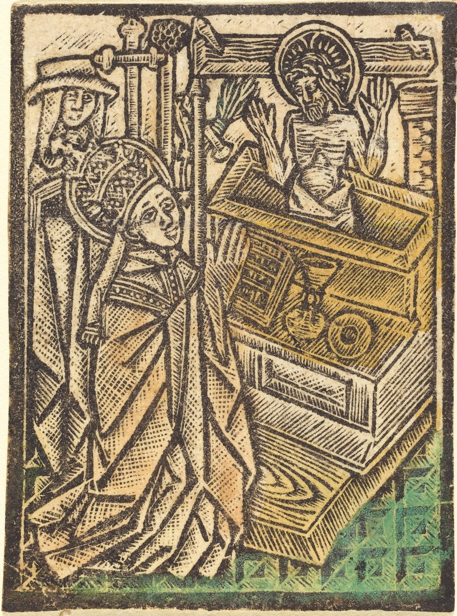 القديس غريغوريوس ، ج. 1480. بواسطة ورشة عمل سيد آخن مادونا