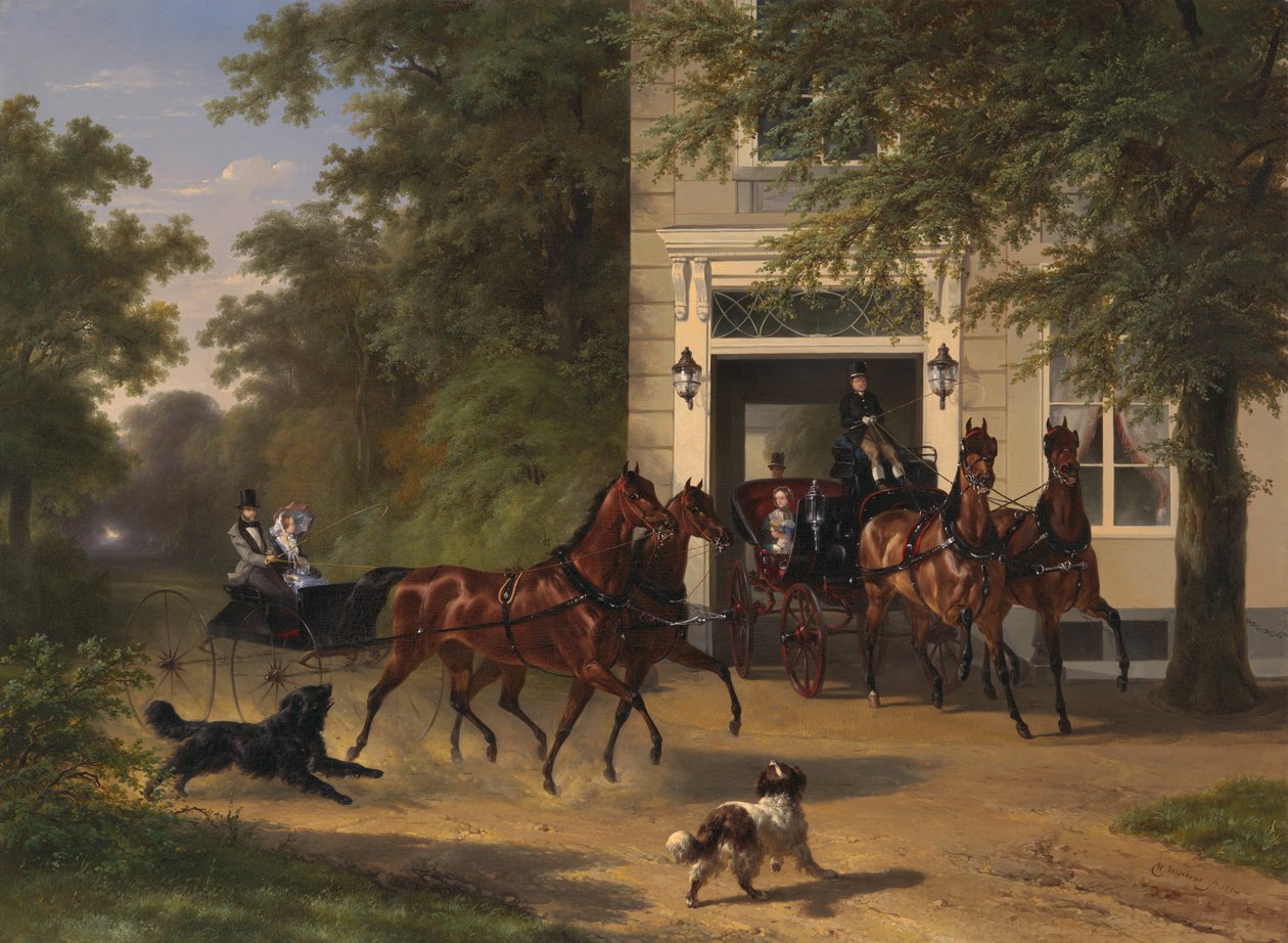 أوغست بلمونت وإيزابيل بيري ، 1854. بواسطة Wouterus Verschuur