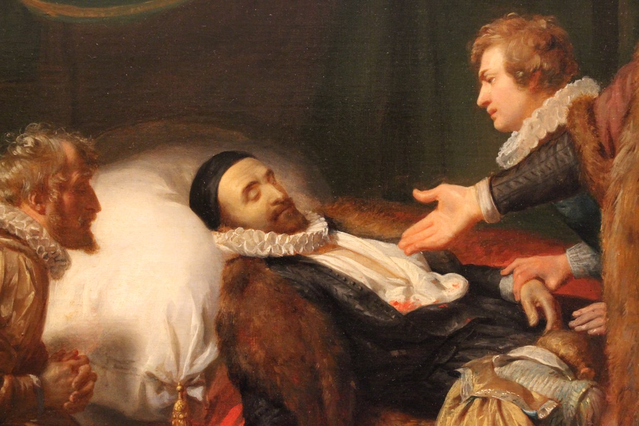 فراش موت ويليام أورانج بواسطة Woutherus Mol