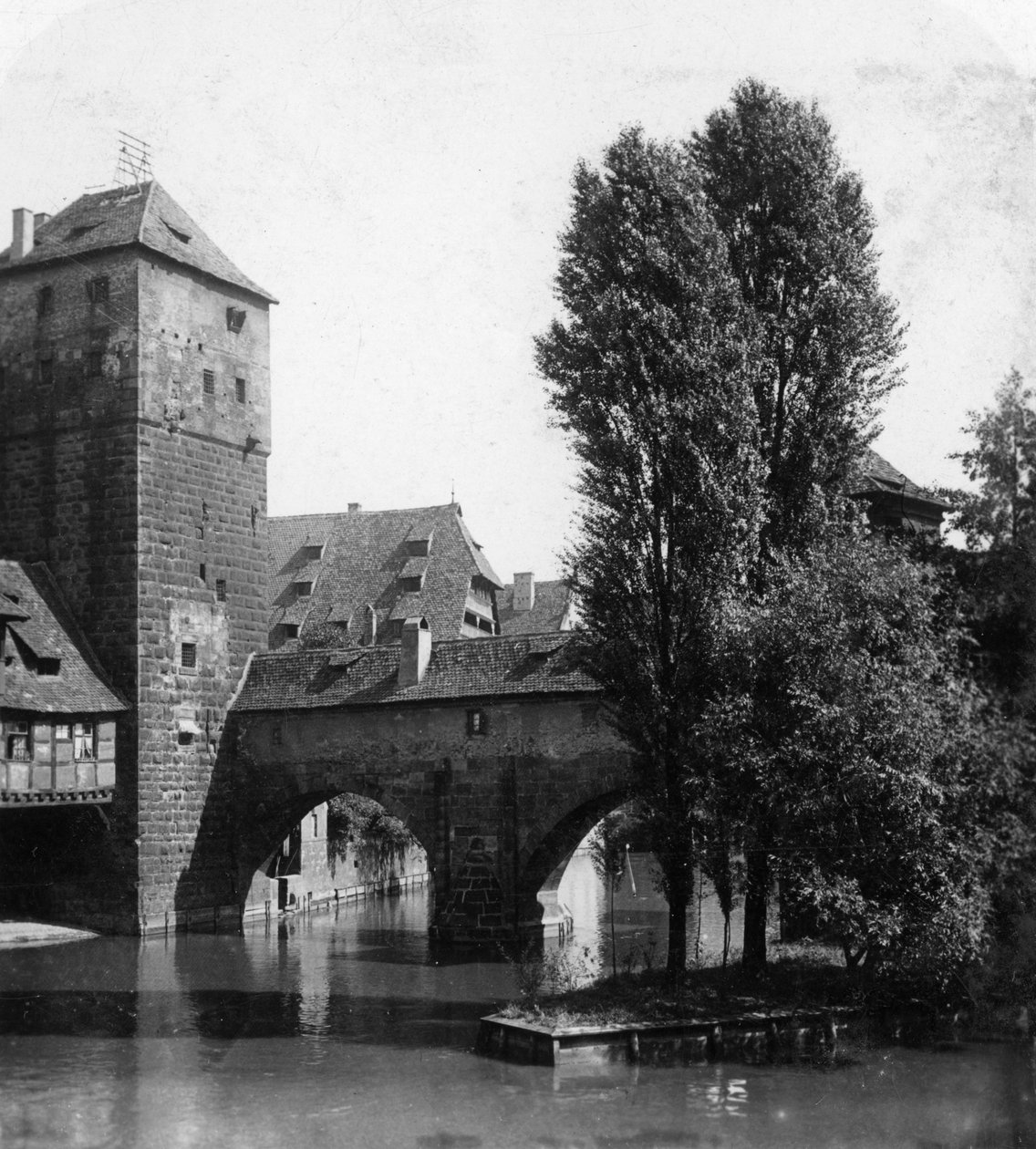 Henkersteg The Hangmans Bridge ، نورنبيرغ ، بافاريا ، ألمانيا ، c1900s. بواسطة ورتهل وأولاده