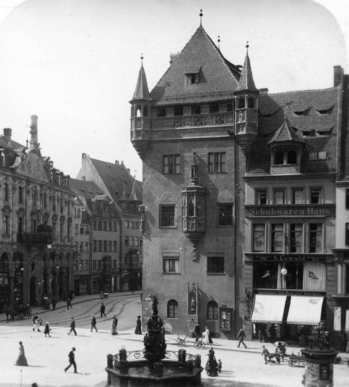 Nassauer Haus، Nuremberg، Bavaria، Germany، c1900 بواسطة ورتهل وأولاده