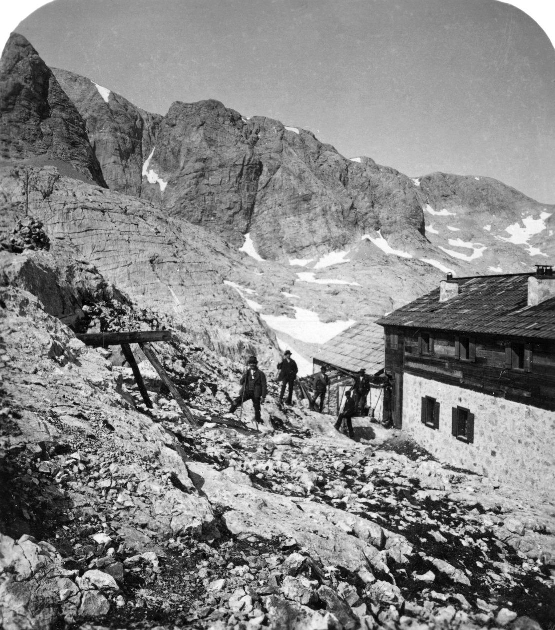 Simony Hut، Salzkammergut، Austria، c1900s. بواسطة ورتهل وأولاده