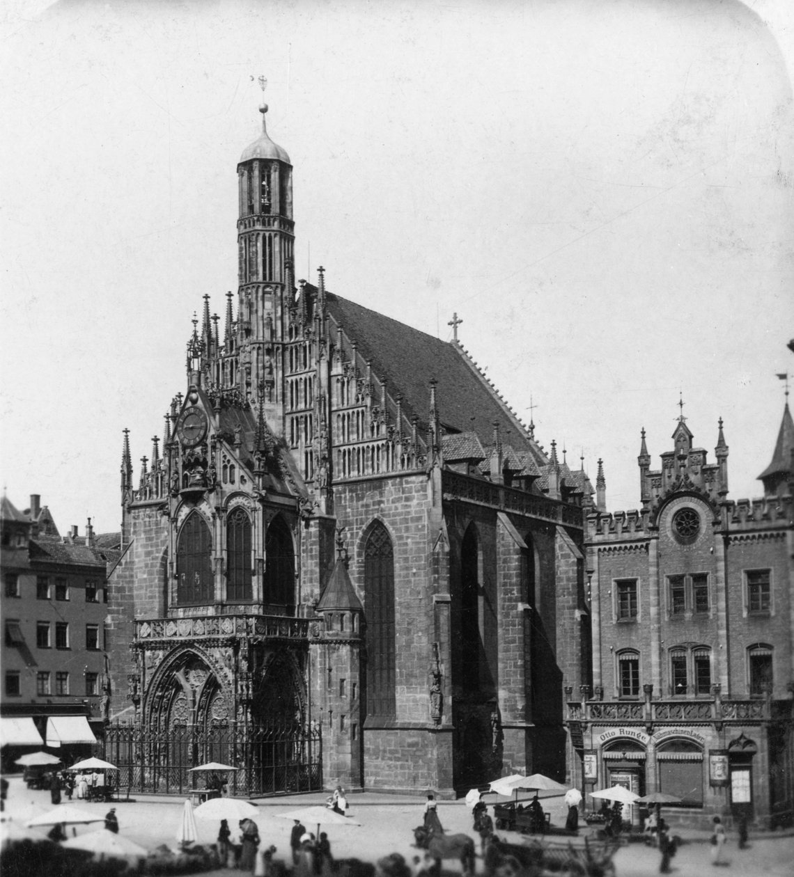 The Frauenkirche ، نورنبيرغ ، بافاريا ، ألمانيا ، c1900. بواسطة ورتهل وأولاده