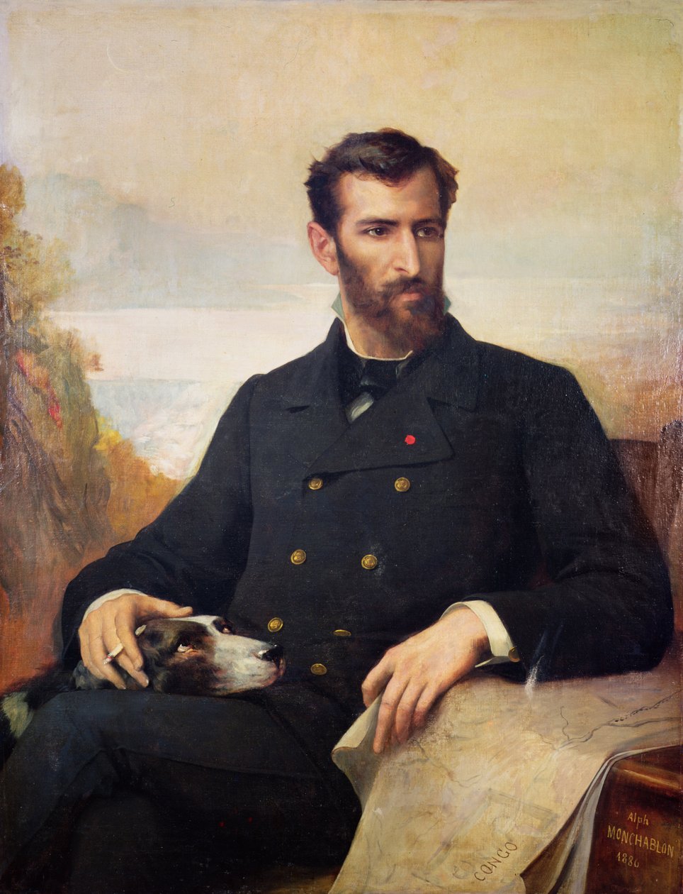 بيير سافورنان دي برازا (1852-1905) 1886 بواسطة كزافييه ألفونس مونشابلون