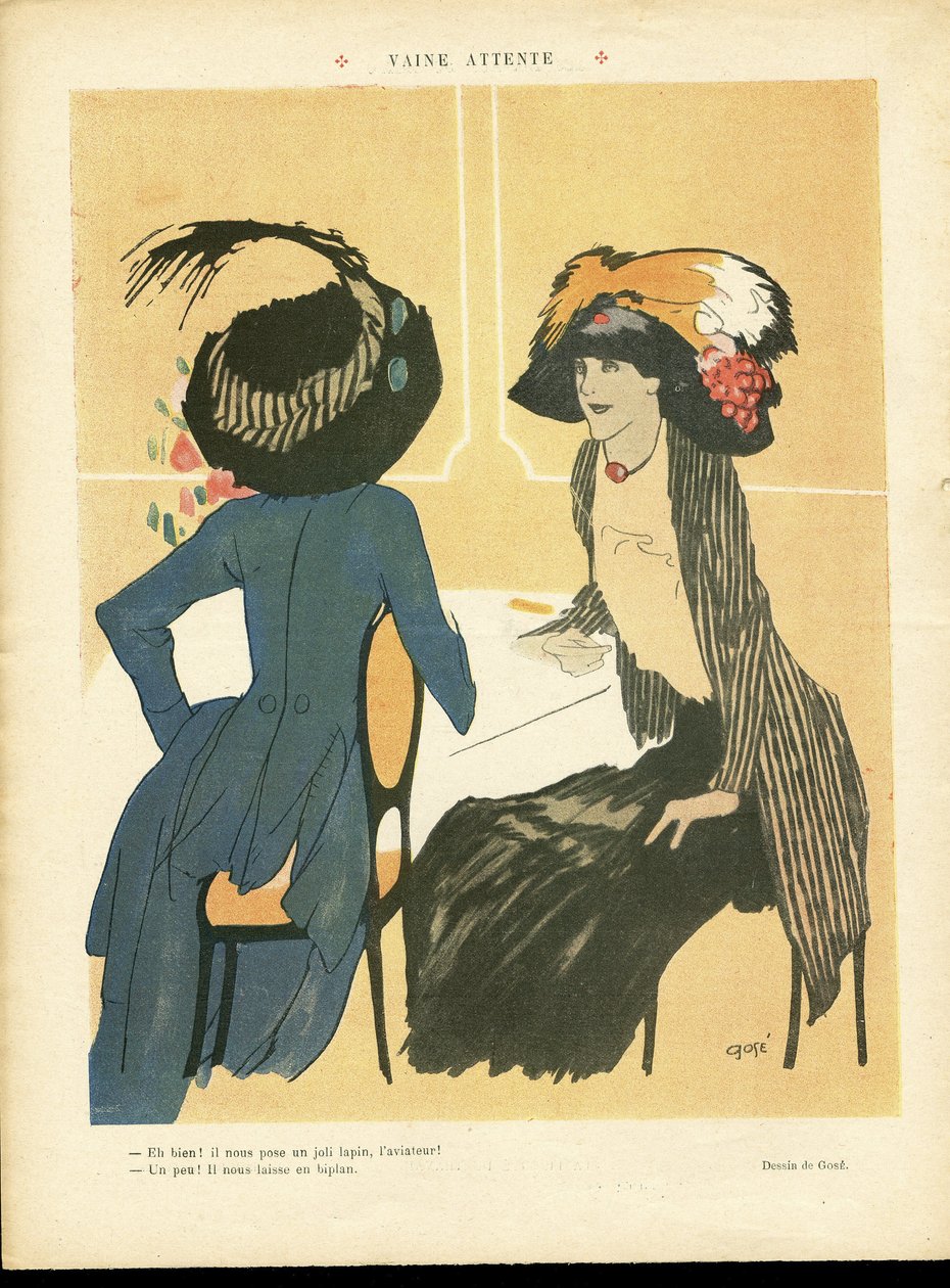 رسم توضيحي لـ Xavier Gose (1876-1915) في Le Lire بواسطة كزافييه جوز