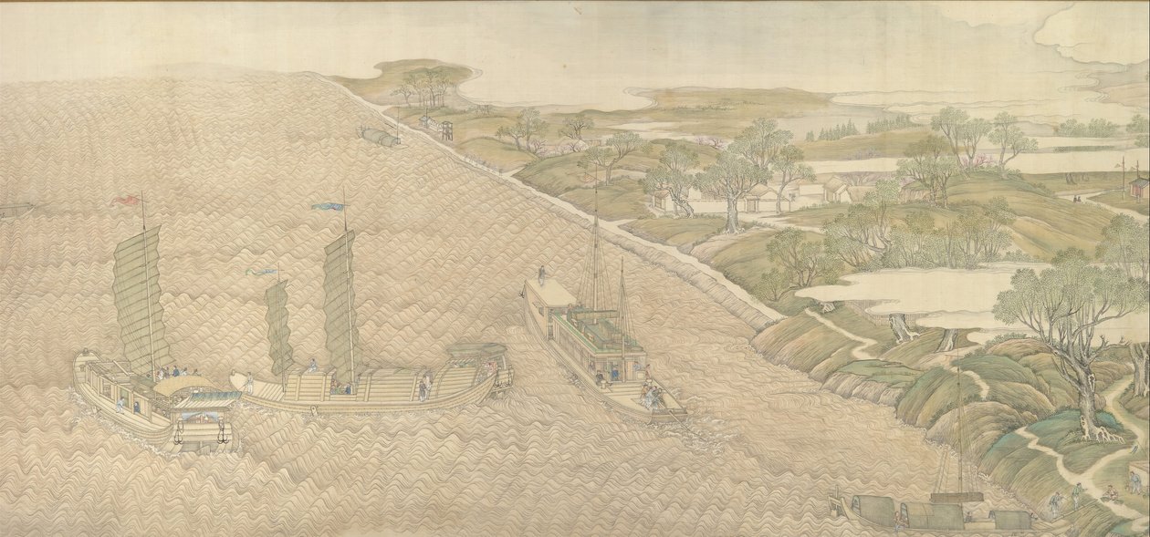 جولة تفتيش الأباطرة Qianlong الجنوبي ، التمرير الرابع: ملتقى Huai ... ، 1770. بواسطة شو يانغ