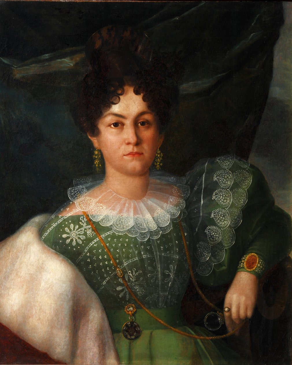 صورة لآنا بوريسوفنا باكونينا 1802-1835 ، 1832 بواسطة ياكوف ستريشنيف