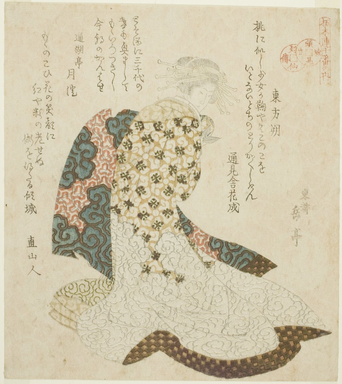 Dongfang Shuo (Tohosaku) ، من سلسلة "The Life of the Taoist Immortalsized by Courtesans - A Series of Seven" بواسطة ياشيما جاكوتي