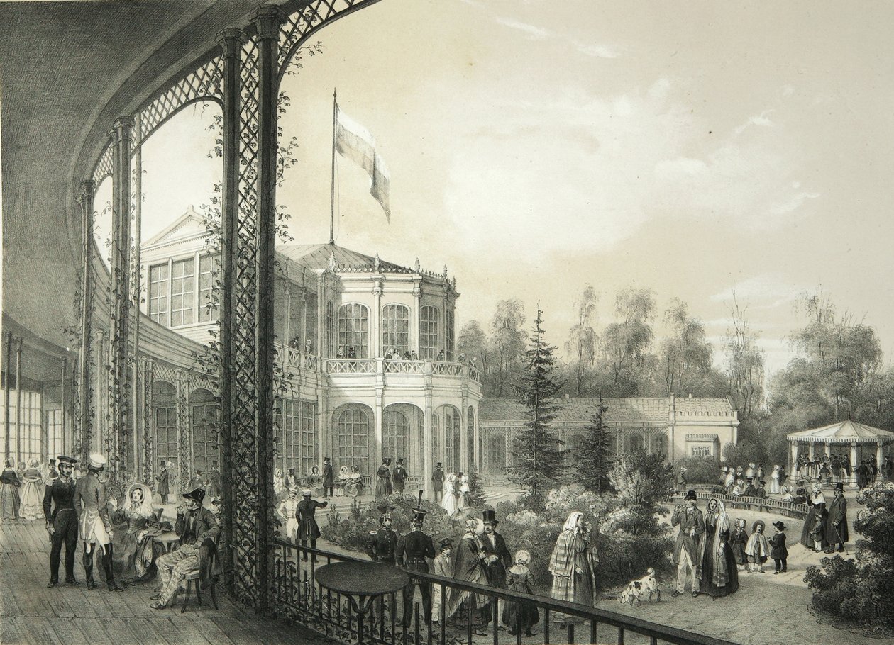 محطة السكة الحديد في بافلوفسك ، 1840-1850 بواسطة إيجور يغوروفيتش ماير