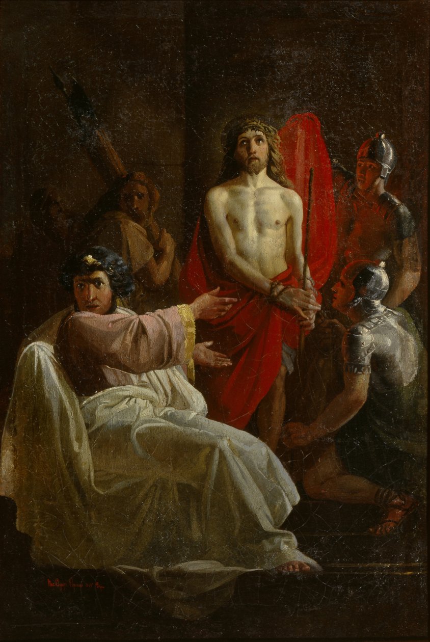 المسيح قبل بيلاطس ، 1844 بواسطة يفغراف سيميونوفيتش سوروكين