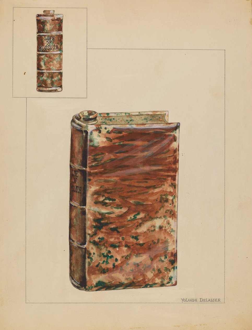 زجاجة الكتاب ، ج. 1937. بواسطة يولاند ديلاسر