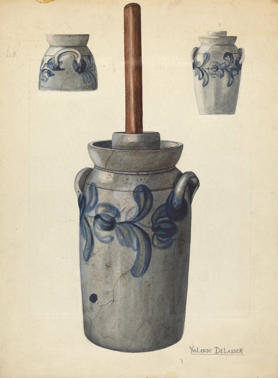 زبدة الزبدة ، c. 1936. بواسطة يولاند ديلاسر