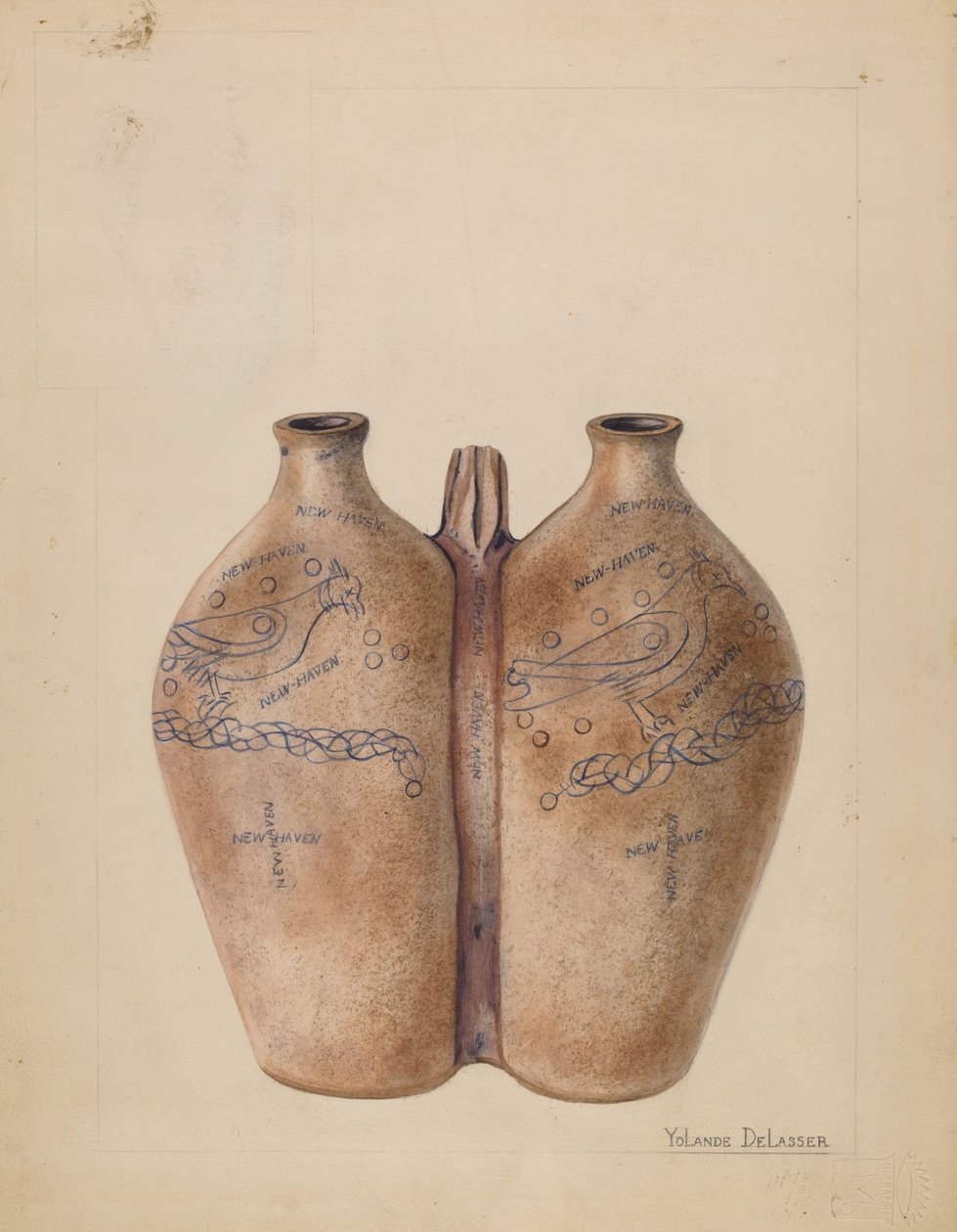 زجاجة جيميل ، ج. 1936. بواسطة يولاند ديلاسر