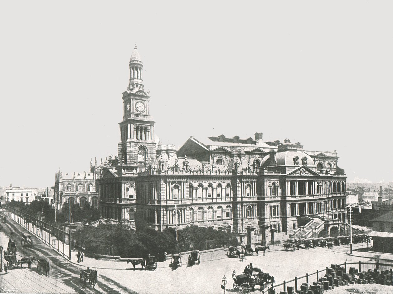 قاعة المدينة الجديدة ، سيدني ، أستراليا ، 1895. بواسطة يورك وابنه