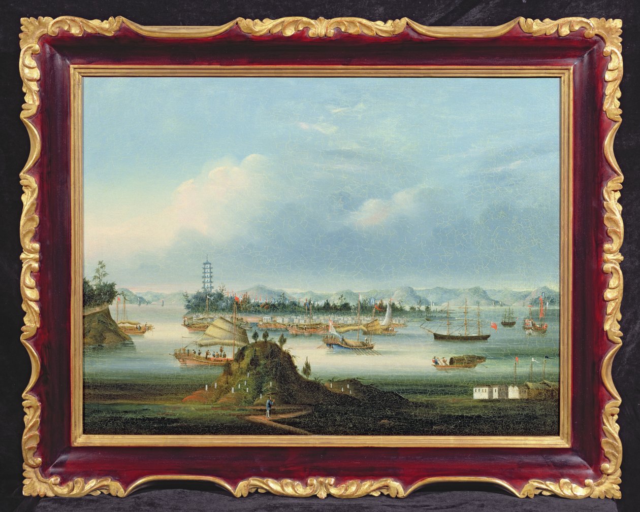 مرسى في وامبوا ، c.1855 (نفط) بواسطة أنت كوا