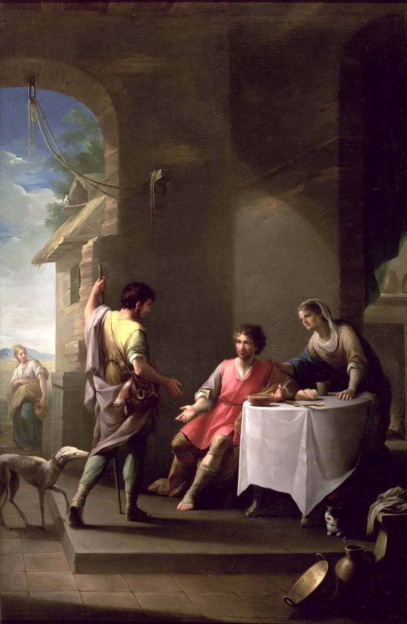 يبيع عيسو حقه في ميلاد يعقوب ، 1790-1800 بواسطة Zacarias Gonzalez Velazquez