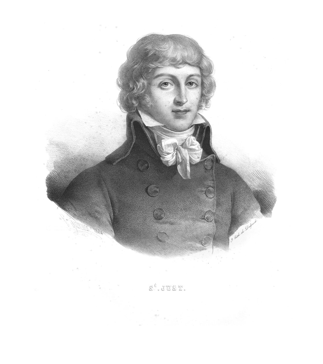 لويس أنطوان دي سان جاست ، 1824. بواسطة Zephirin Felix Jean Marius Belliard