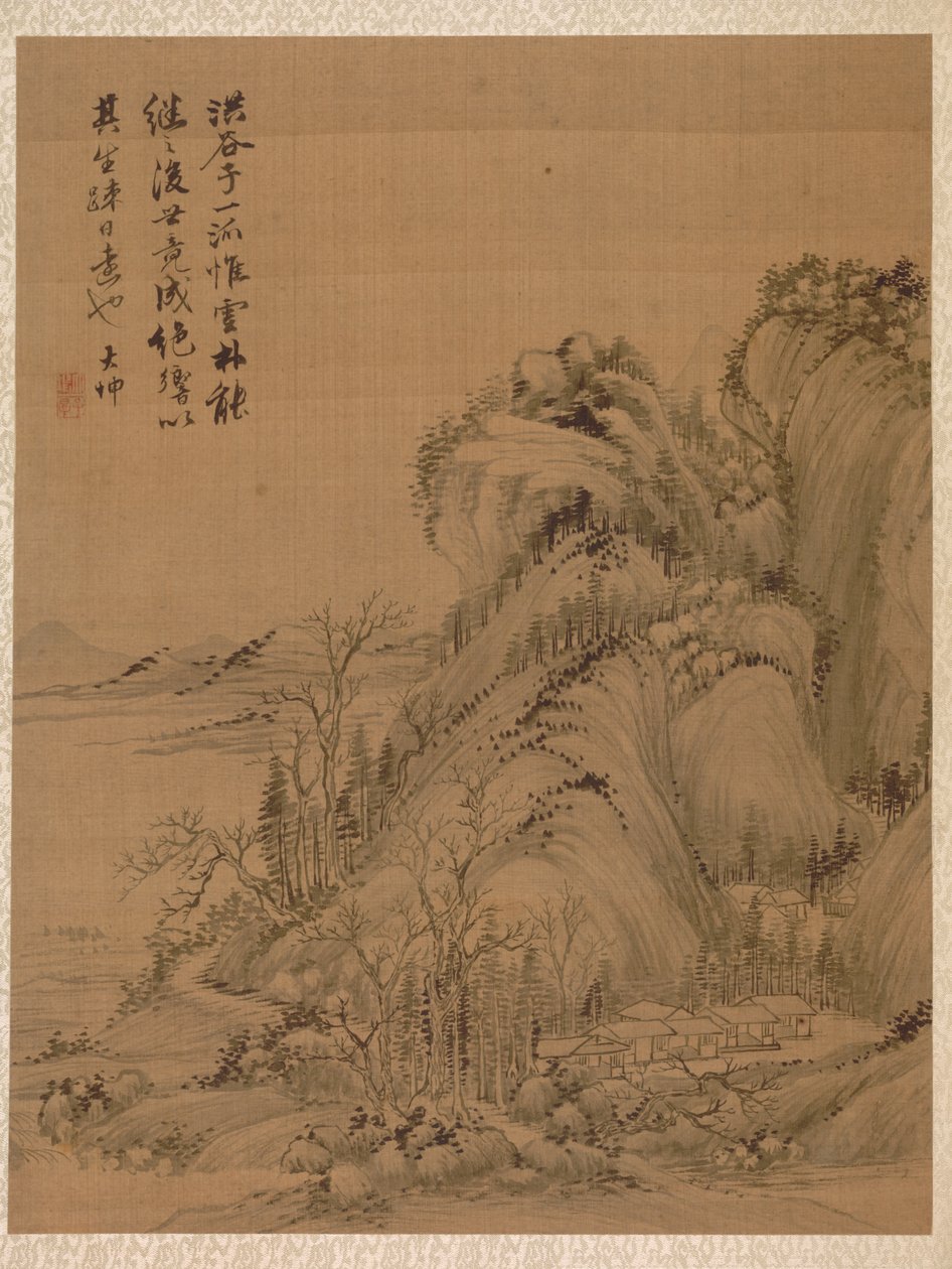 منظر طبيعي على طراز Ching Hao بواسطة Zhai Dakun