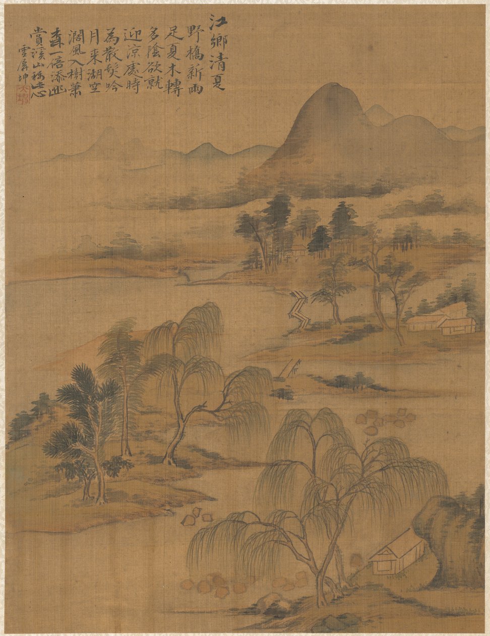 قرية النهر في هاي سمر ، 1775. بواسطة Zhai Dakun