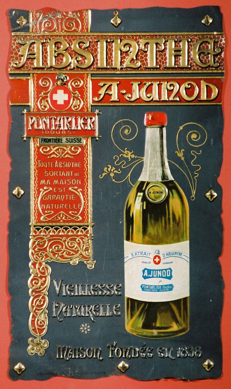 Advertisement for Absinthe Junod, c 1900 بواسطة فريدريك (المرتبط ب) بارنارد