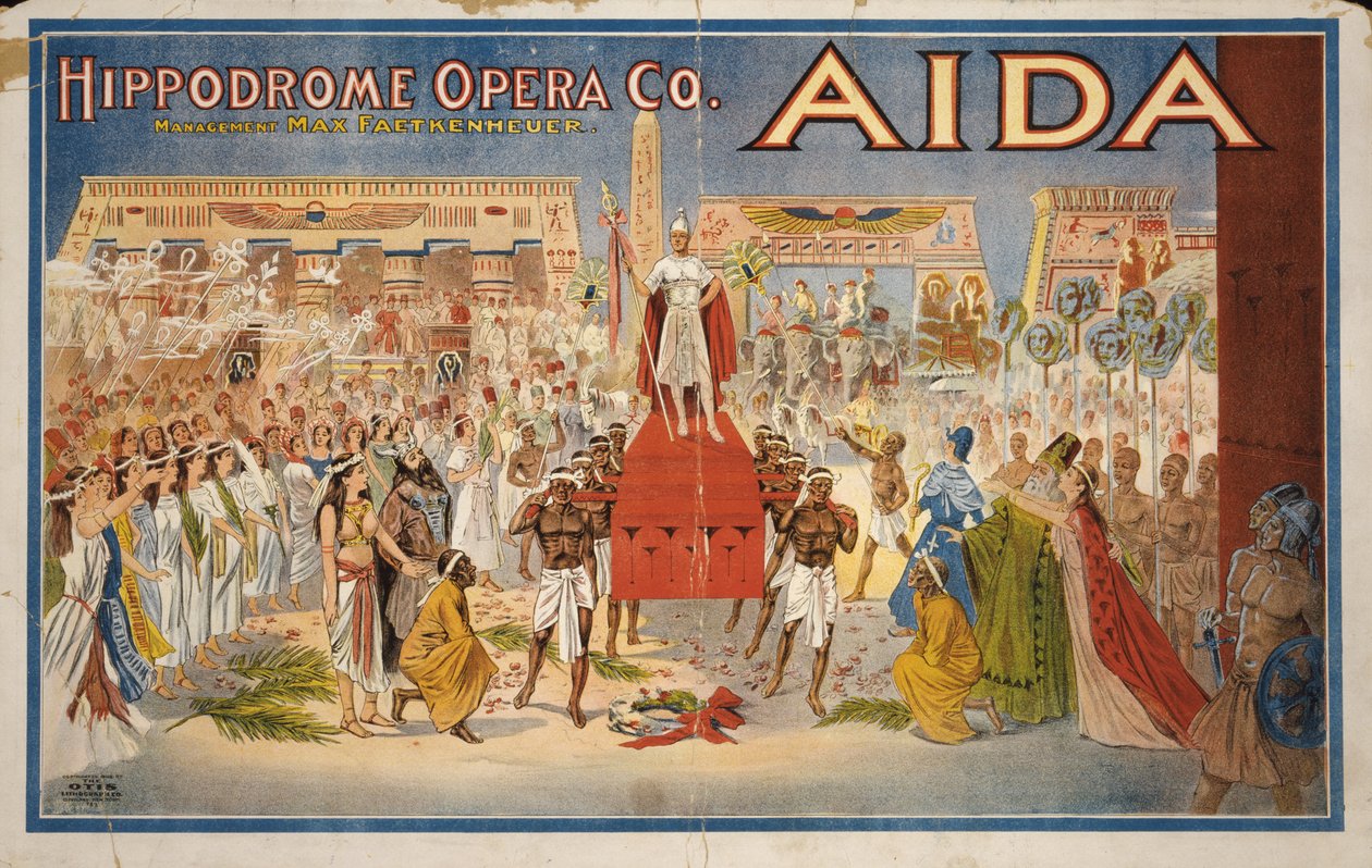 عايدة ، حوالي 1908 (طباعة حجرية ملونة) بواسطة . .