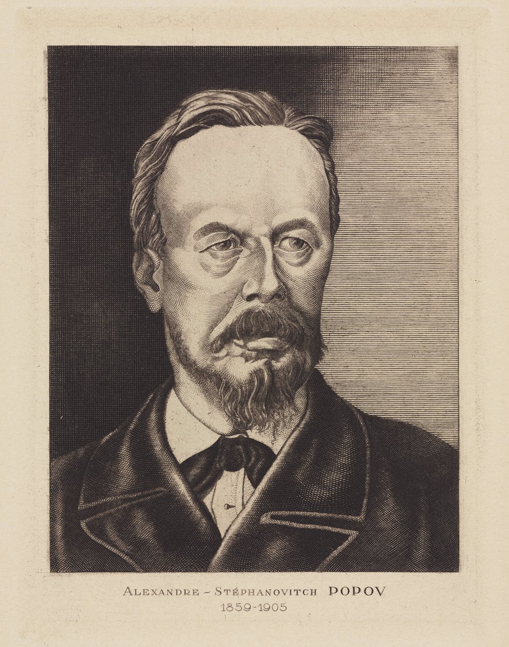 Alexandre-Stephanovich Popov, Russian physicist, c 1905 بواسطة فريدريك (المرتبط ب) بارنارد
