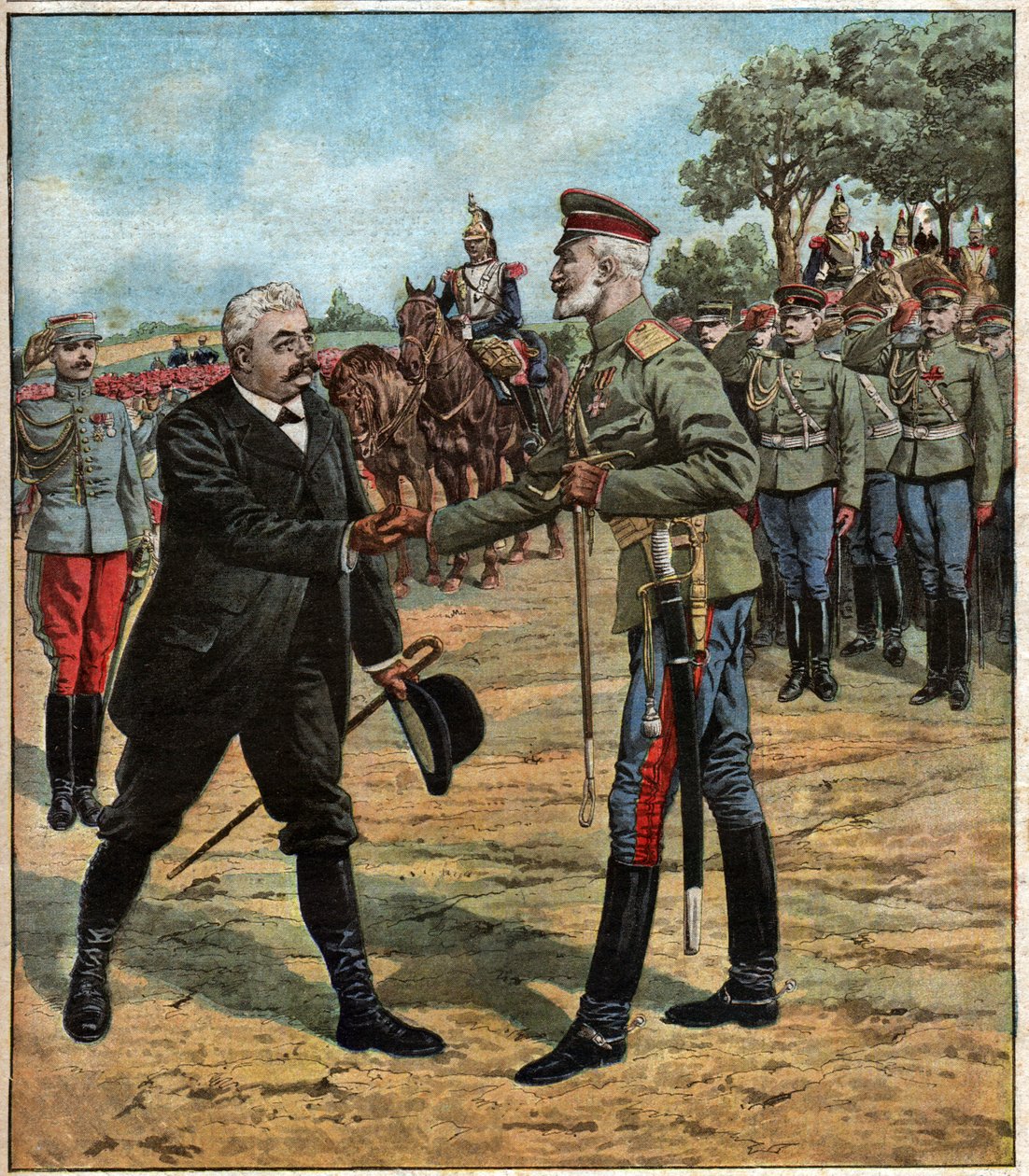 Alliance franco russe. Franco russian alliance. بواسطة فرديناند جورج والدمولر