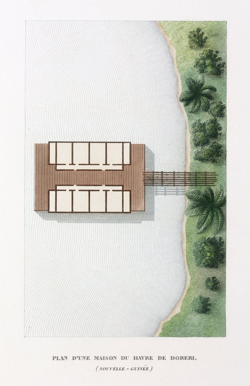 Architecture Plan of a house at the haven of Doreri بواسطة فريدريك (المرتبط ب) بارنارد