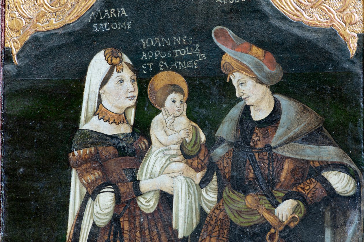 كنيسة بيرتان المحصنة. الكنيسة. الداخلية. Altarpiece ، polyptich. بواسطة . .