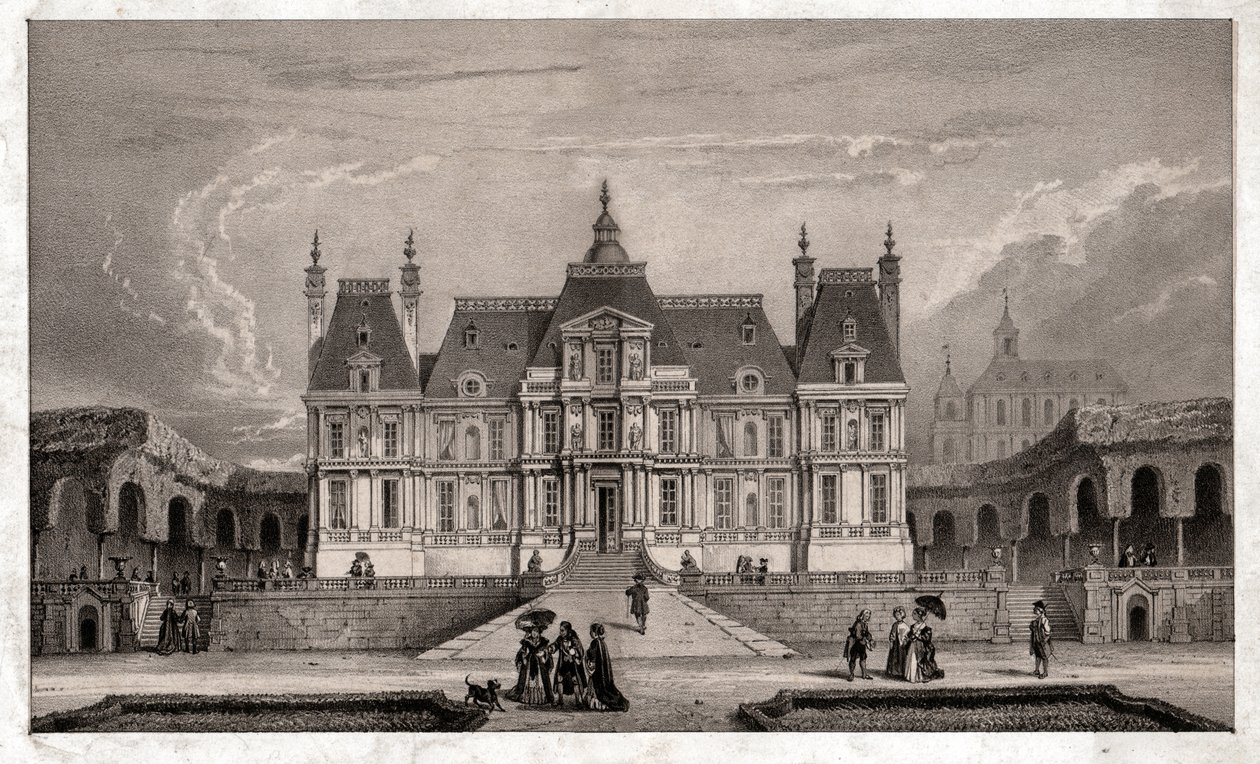 قلعة ميزون لافيت ، حوالي عام 1850 (نقش) بواسطة . .