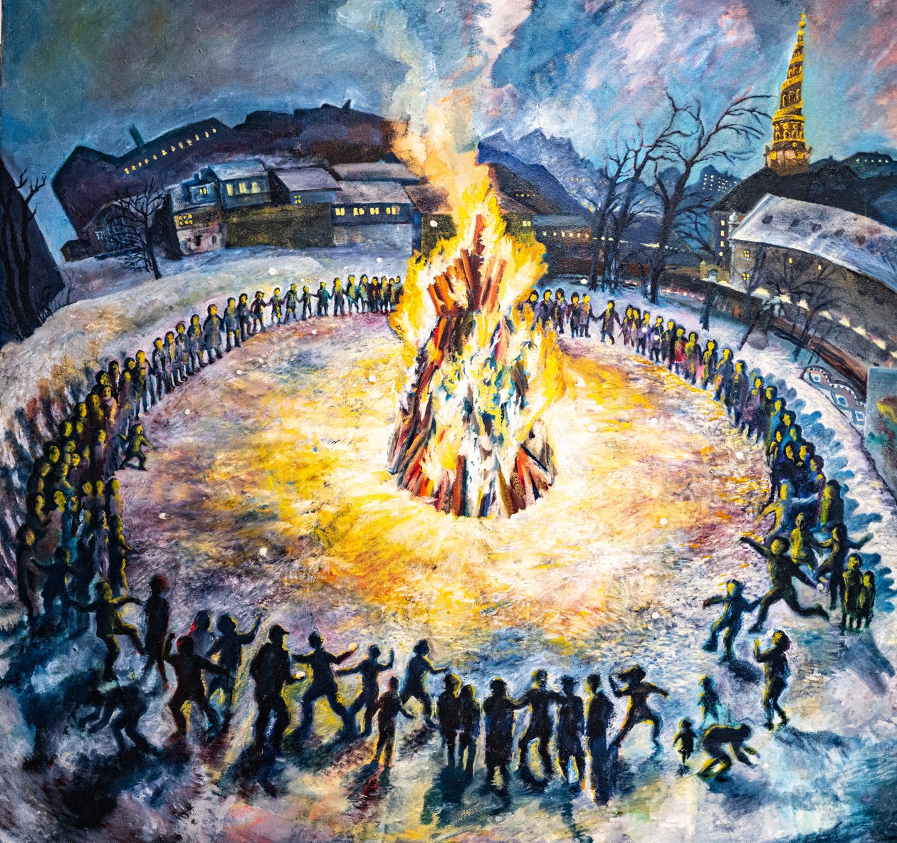 حفلة كريستيانيا الأولى ، كوبنهاغن. (تلوين) بواسطة . .